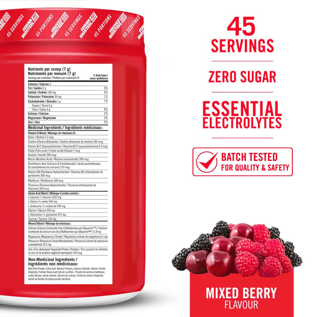BioSteel High Performance Sports Hydration Mix - Mixed Berry