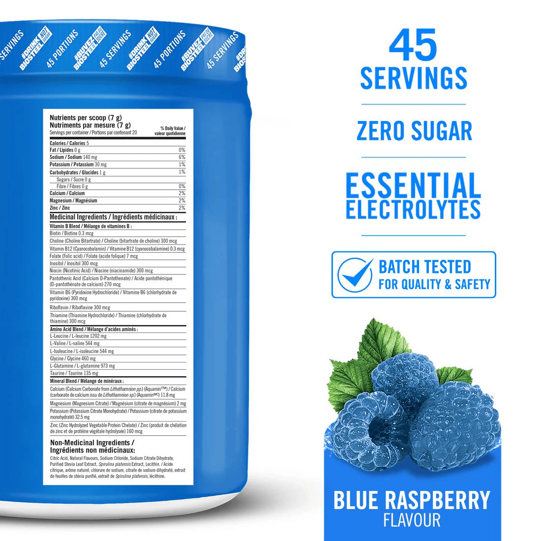 BioSteel High Performance Sports Hydration Mix - Blue Raspberry