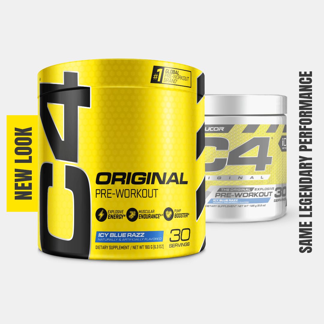 C4 Original Pre-Workout Icy Blue Razz 195g 30 Servings