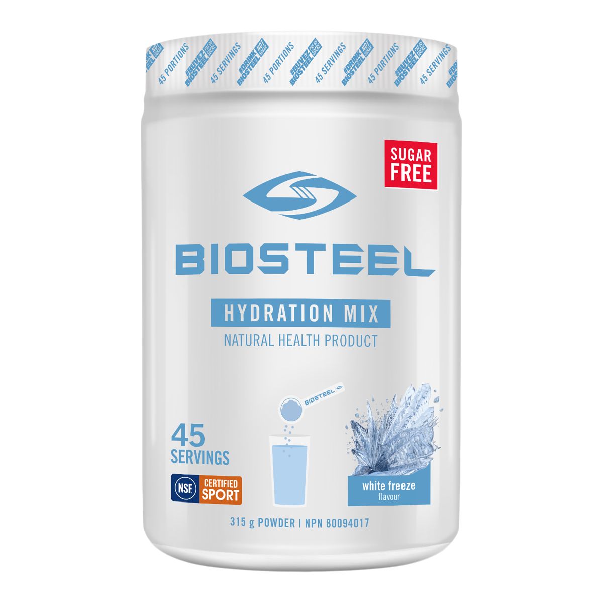 BIOSTEEL SPOUTED LID TEAM BOTTLE