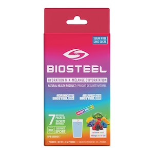 BioSteel Blue Raspberry Hydration Mix - 7 pk