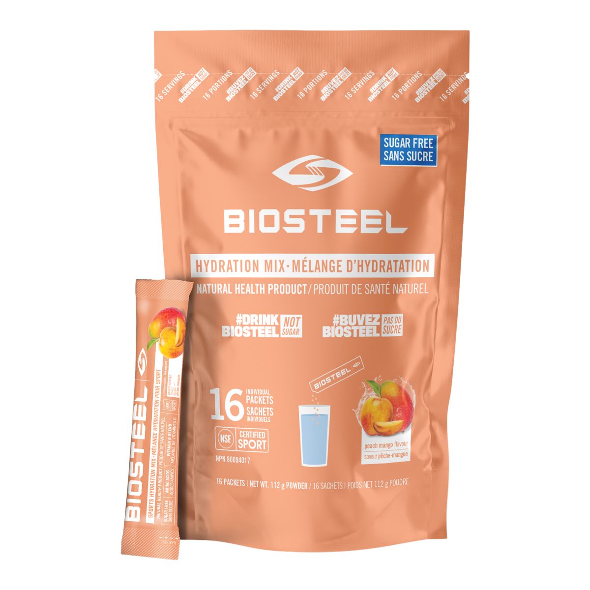 BioSteel High Performance Sports Hydration Mix - Peach Mango