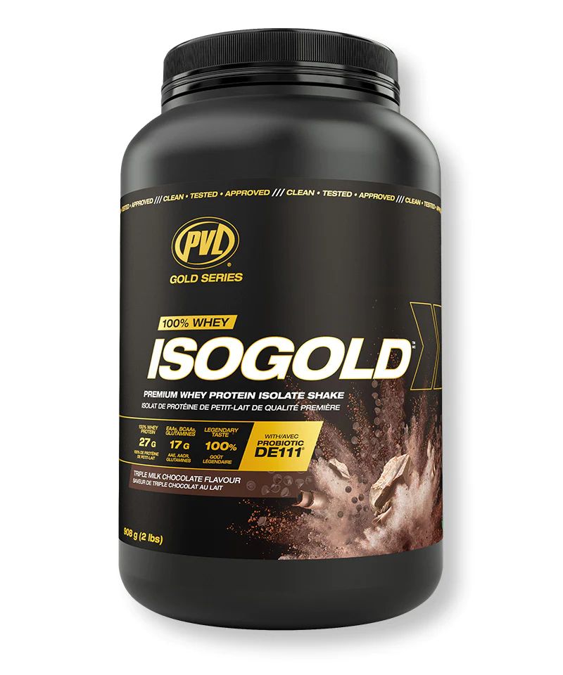 PVL 908g Isogold Whey Vanilla Milkshake Protein Powder