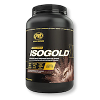 PVL 908g Isogold Whey Vanilla Milkshake Protein Powder Front_Flat