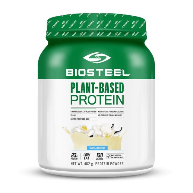 BioSteel Vanilla Plant Based Protein Powder 460g Front_Flat