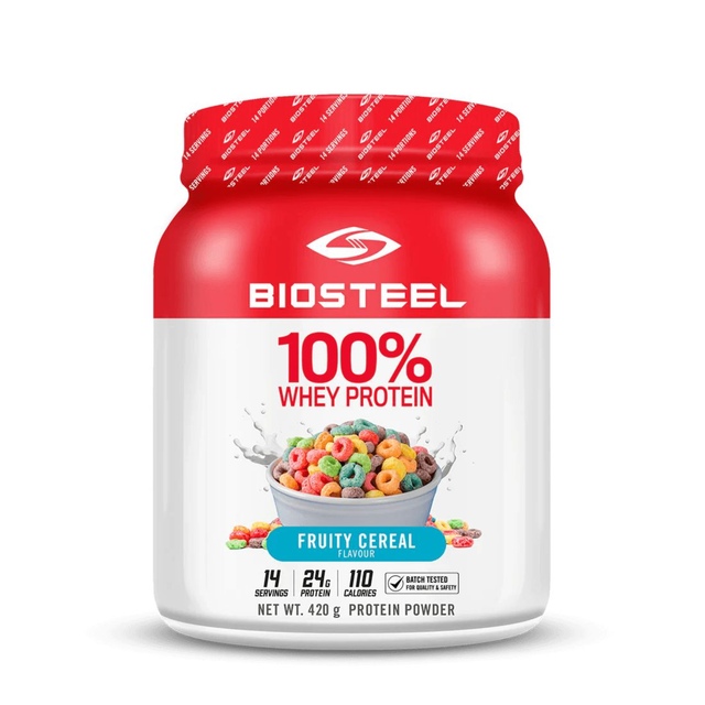 BioSteel Fruity Cereal 100% Whey Protein Powder 420g 