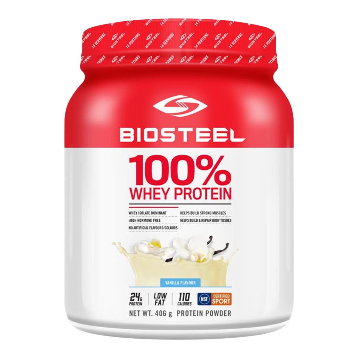 Image of BioSteel Vanilla 100% Whey Protein Powder 420g 