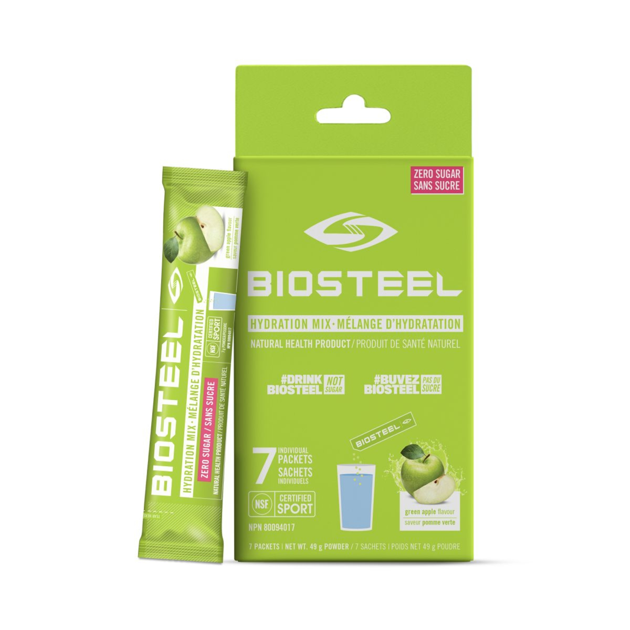 BioSteel Green Apple Hydration Mix 7 Count | SportChek