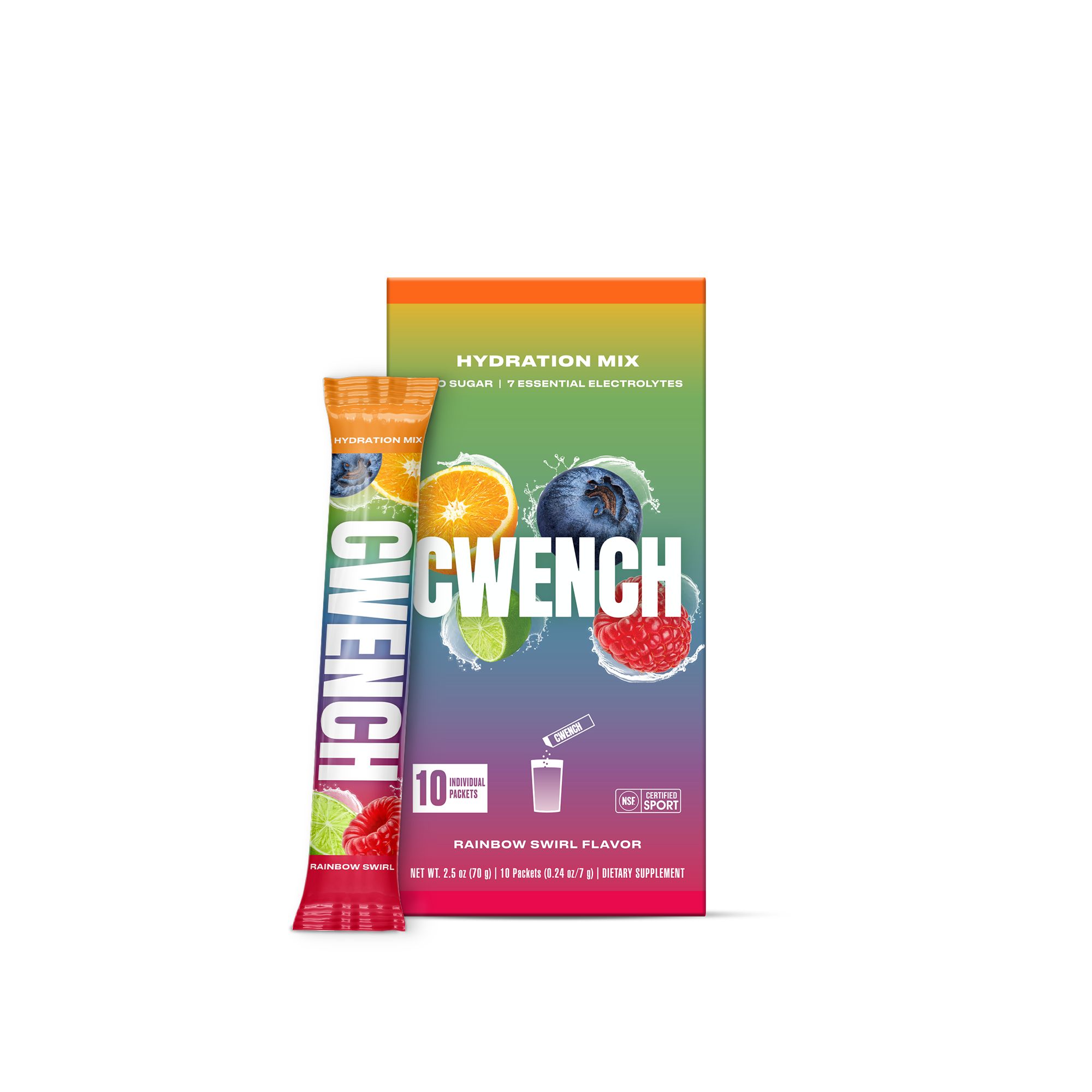 Cwench Hydration Mix for Performance - Rainbow Swirl