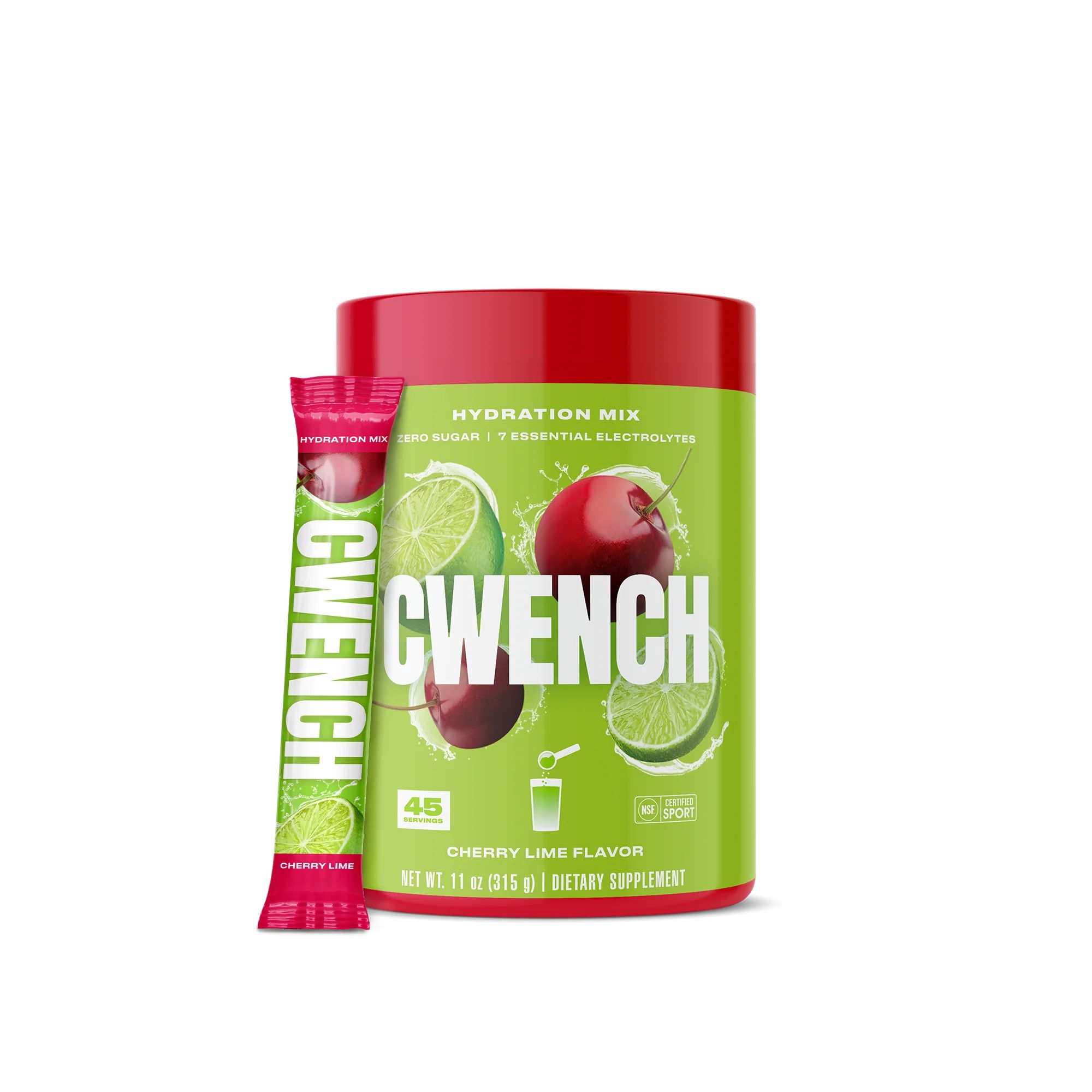 Cwench Hydration Mix - Cherry Lime Electrolyte Hydration Powder