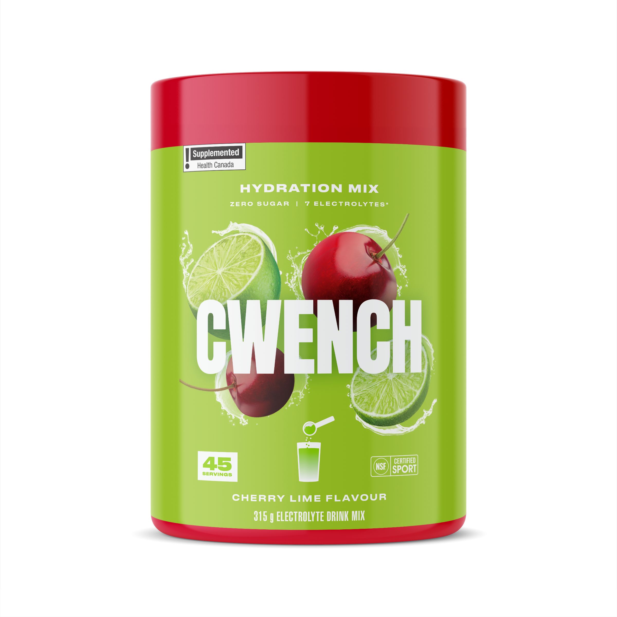 Cwench Hydration Mix - Cherry Lime Electrolyte Hydration Powder