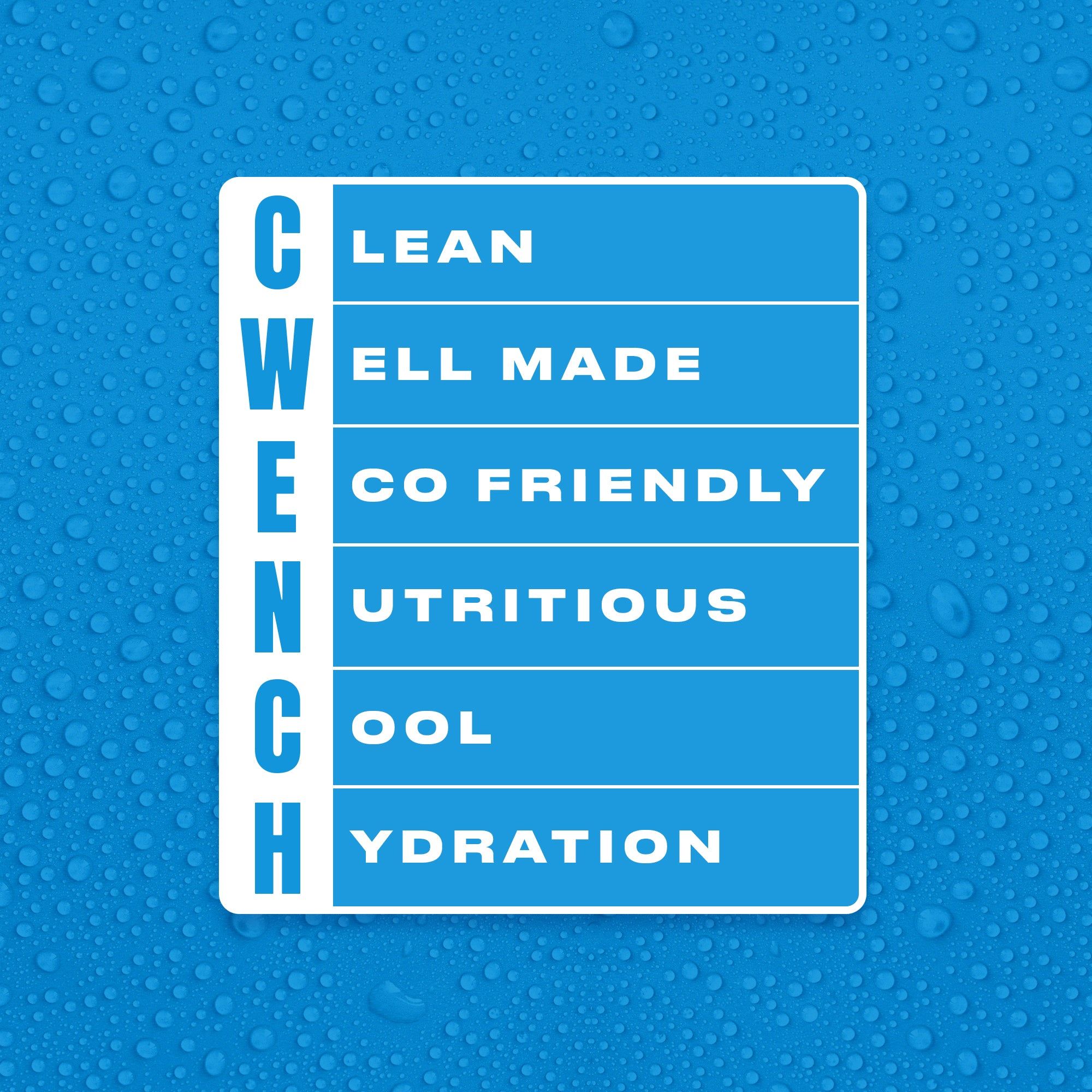 Cwench Hydration Mix - Blue Raspberry Electrolyte Drink for Performance
