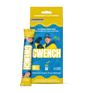 Cwench Hydration Mix Tub Powder - 10 Count Box - Chippy Tropical Flow