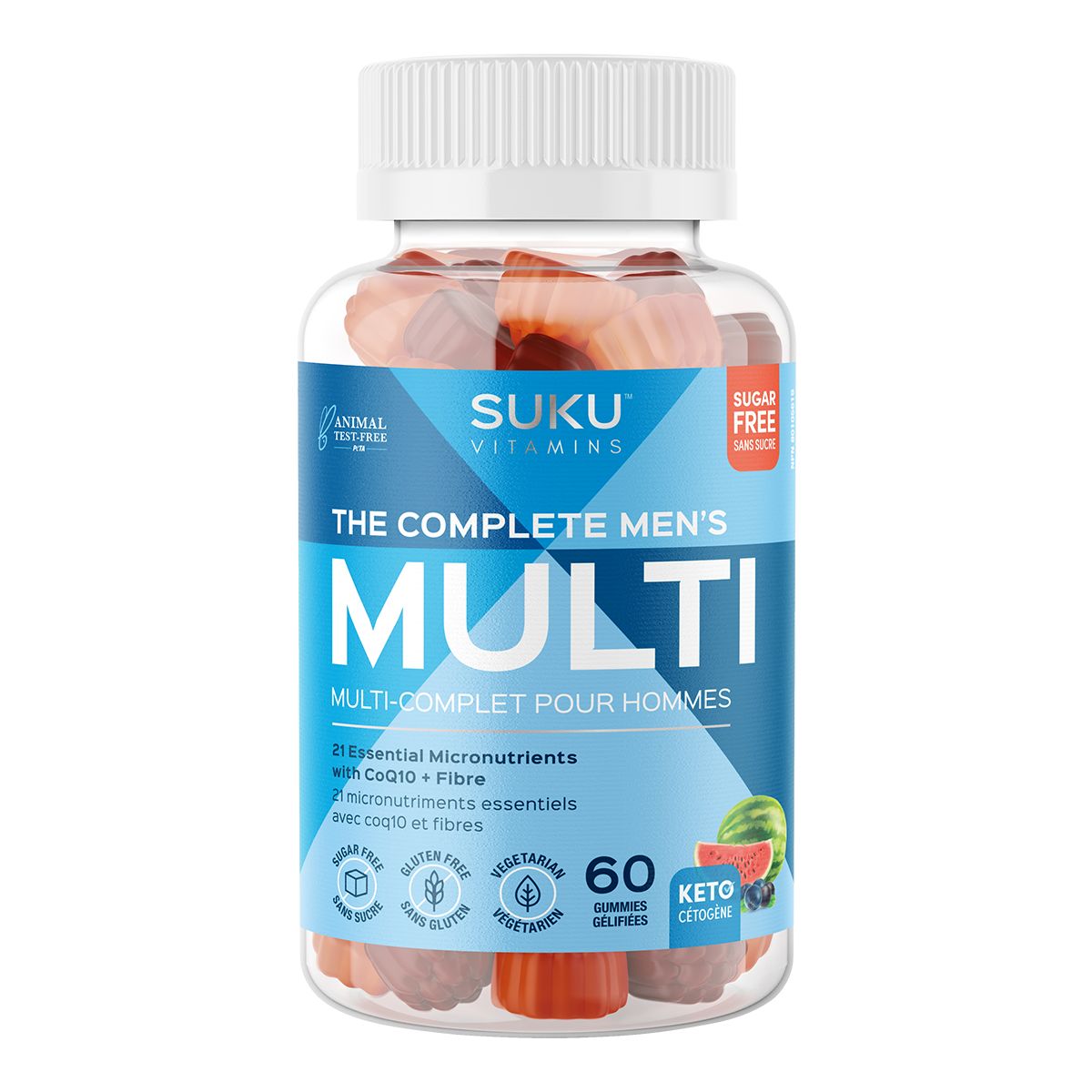 Image of Suku The Complete Men's Multi Vitamin Gummies 60 Counts