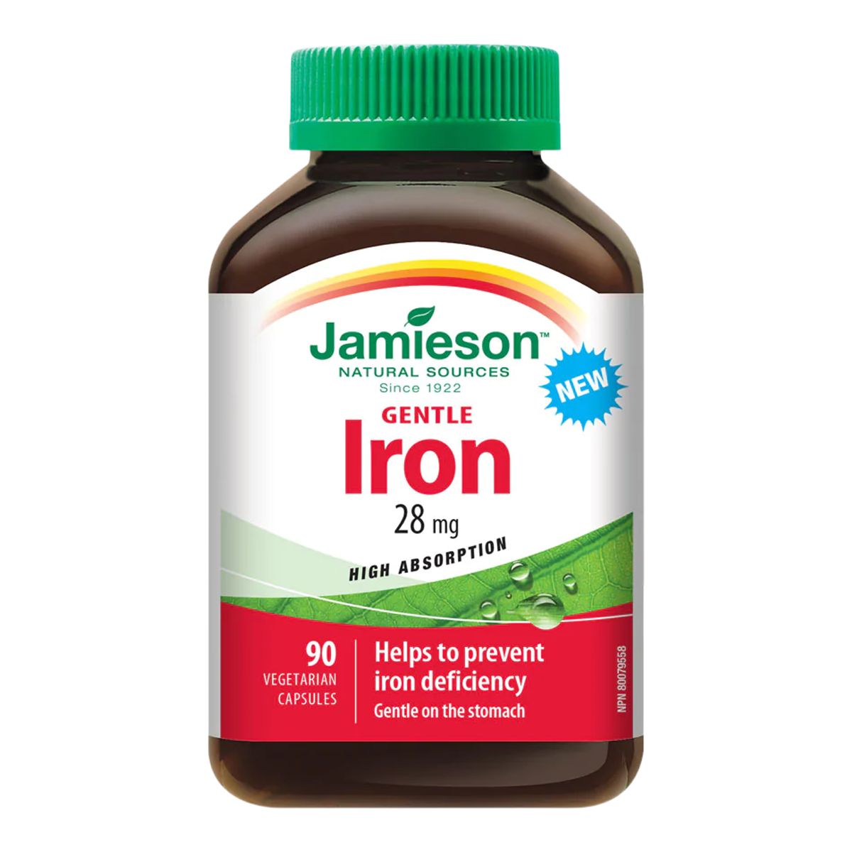 Jamieson Gentle Iron 28mg 90 Capsules