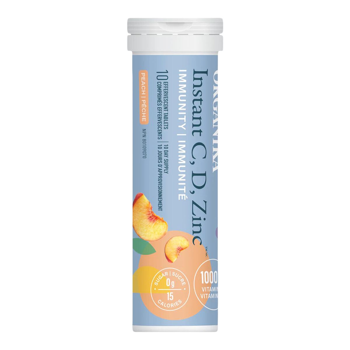 Image of Organika Instant Immunity Peach Vitamin C 