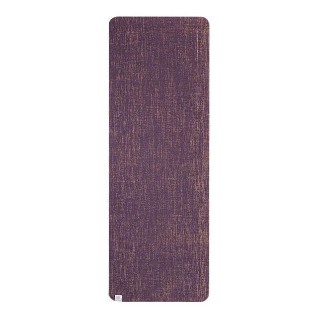 Gaiam Studio Select Yoga Mat, 5mm, Jute, PER, Lightweight Overhead_Flat