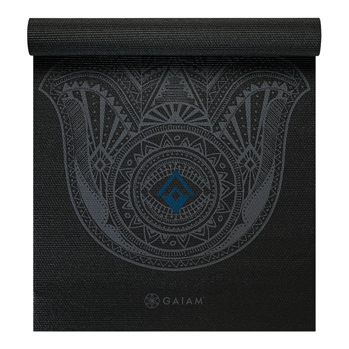 Gaiam Printed Yoga Mat, 4mm, PVC, Lightweight, Non-Slip Composite_or_Mixed