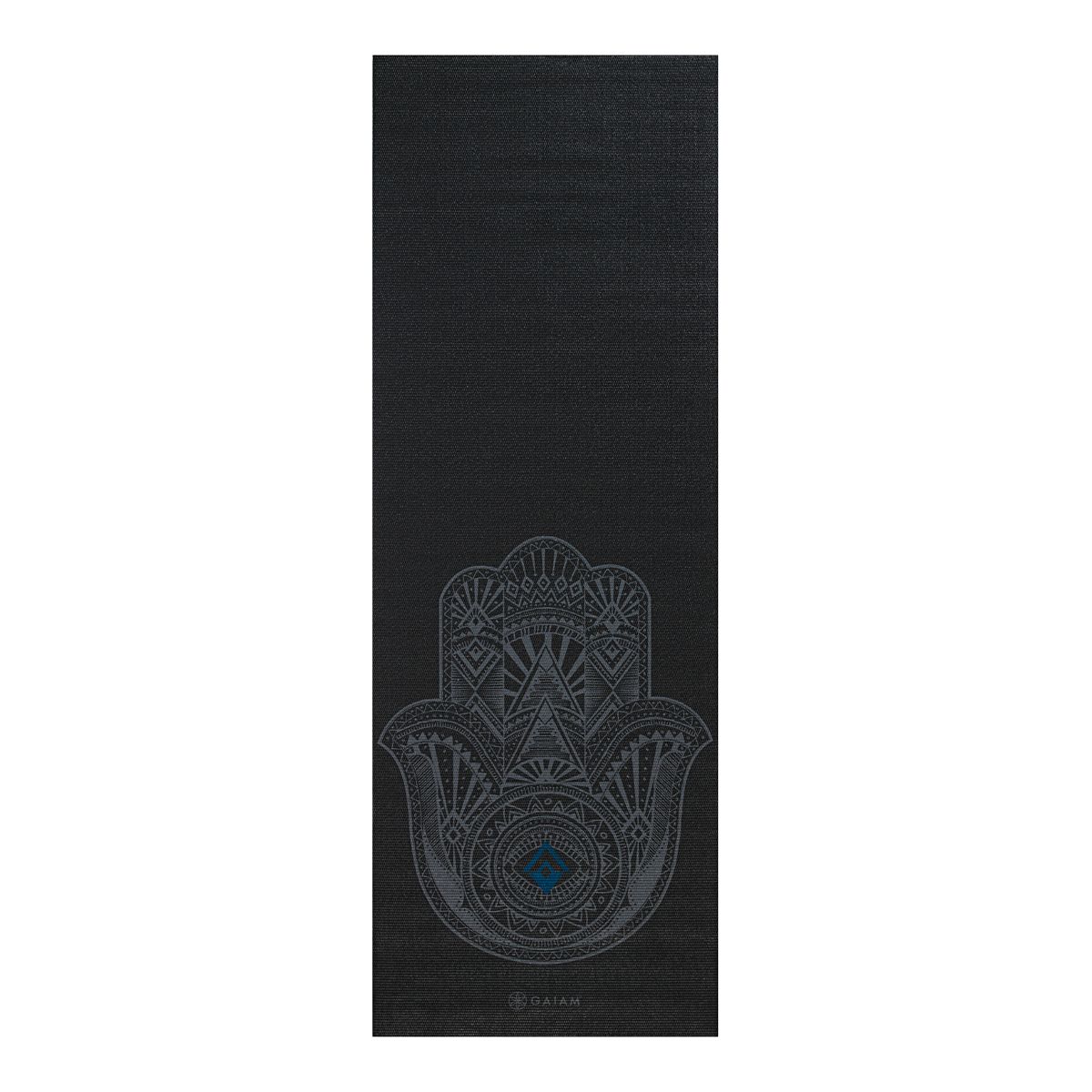 Gaiam Printed Yoga Mat, 4mm, PVC, Lightweight, Non-Slip Overhead_Flat