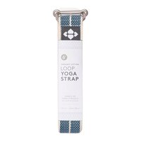 Halfmoon 8 ft Organic Loop Yoga Strap Front_Flat