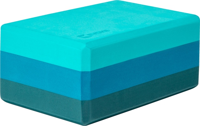 Evoke Tri-Color 4" Yoga Block