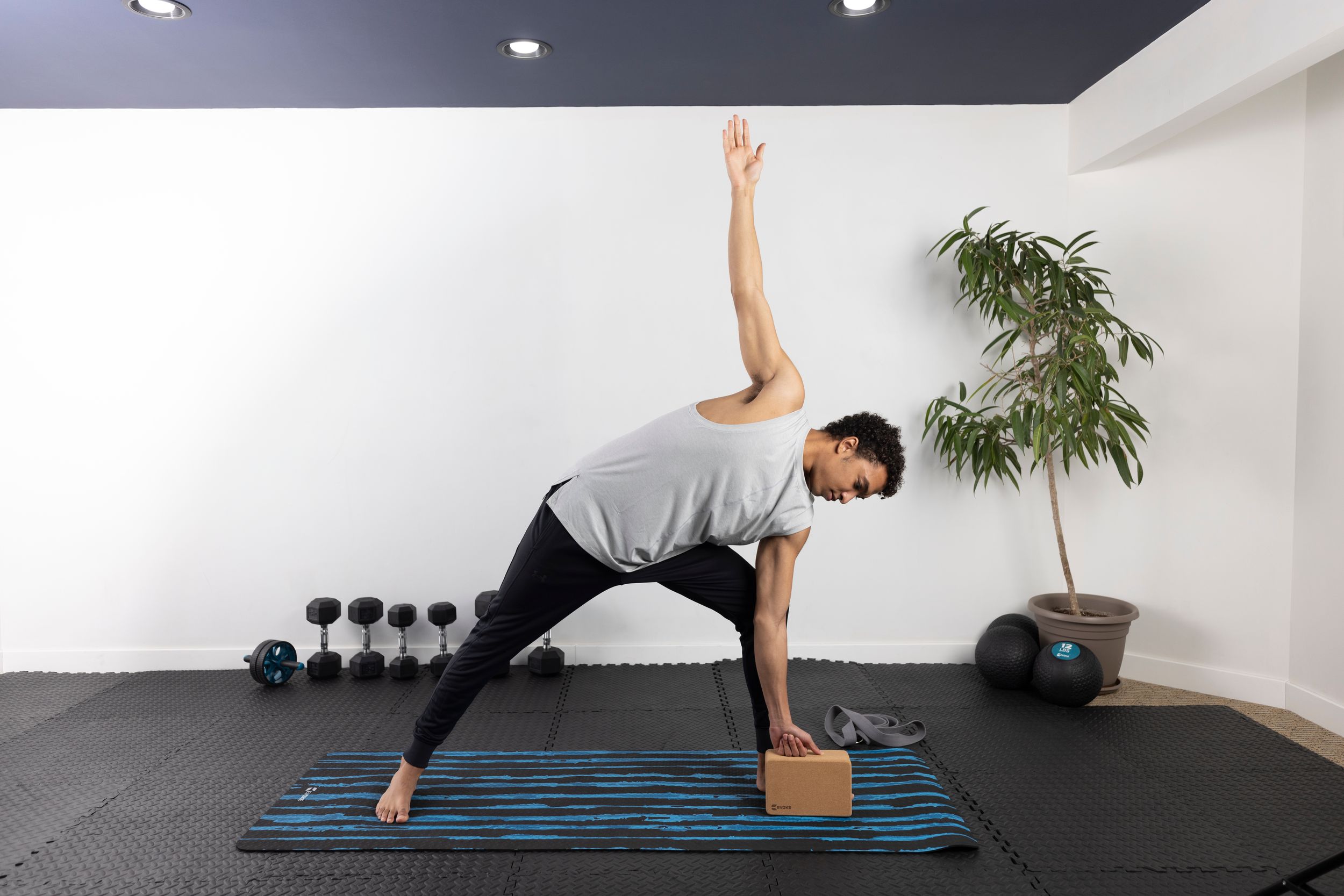 Evoke Printed Streaks Lightweight 68" 5mm Yoga Mat