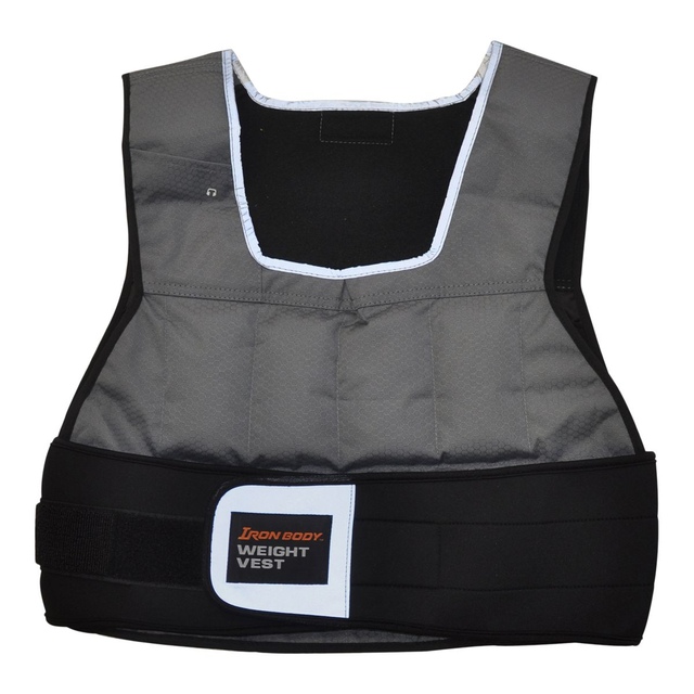Iron Body Fitness Adjustable Weighted 20 lbs Vest Flex-Fit