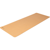 Evoke Rubber Cork 71" 4mm Yoga Mat Front_Three_Fourths_Angled_Left