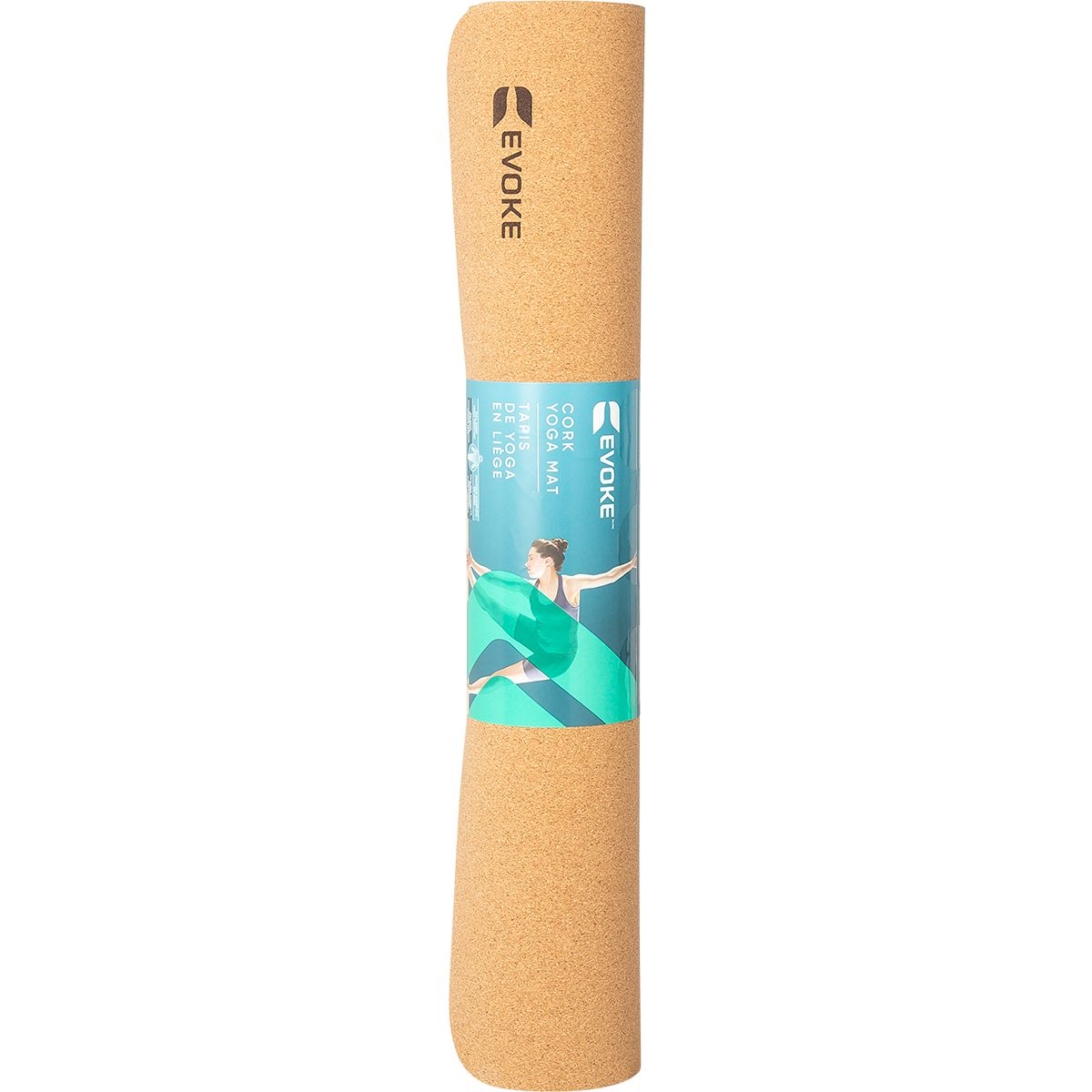 Evoke Rubber Cork 71" 4mm Yoga Mat