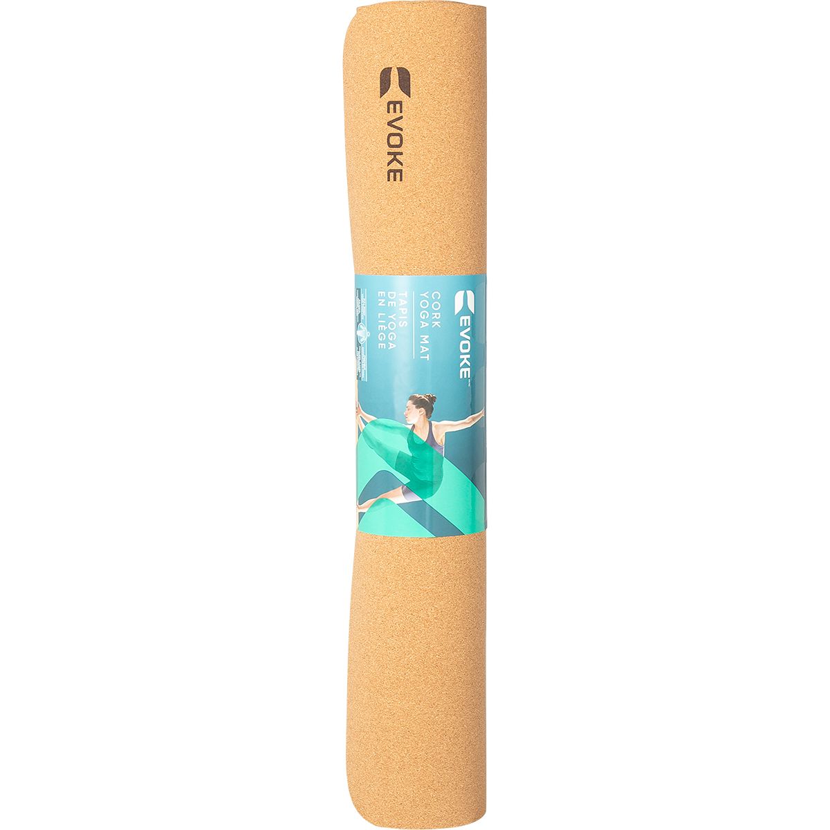 Evoke Rubber Cork 71" 4mm Yoga Mat