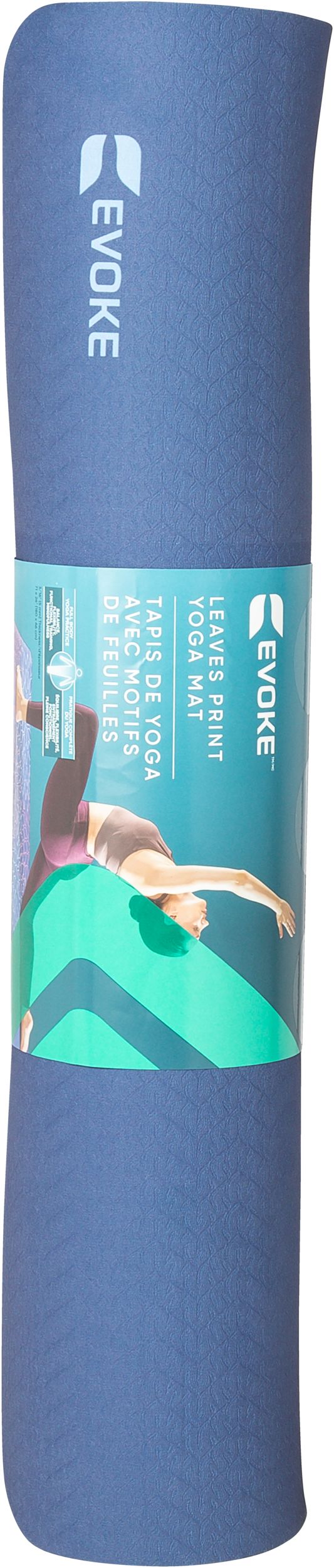 Evoke Printed Leaves 71" 5mm Yoga Mat