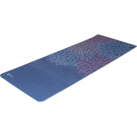 Evoke Printed Leaves 71" 5mm Yoga Mat Front_Three_Fourths_Angled_Left