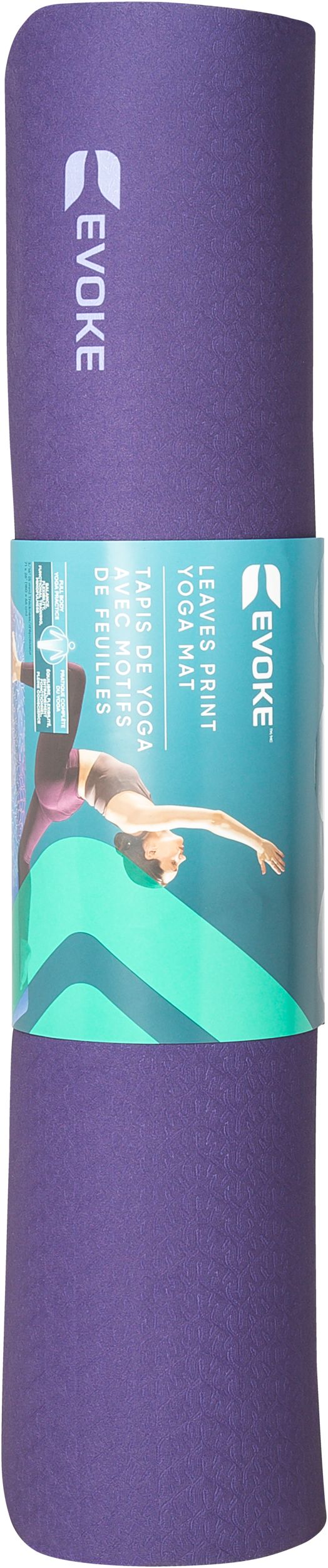 Evoke Printed Leaves 71" 5mm Yoga Mat