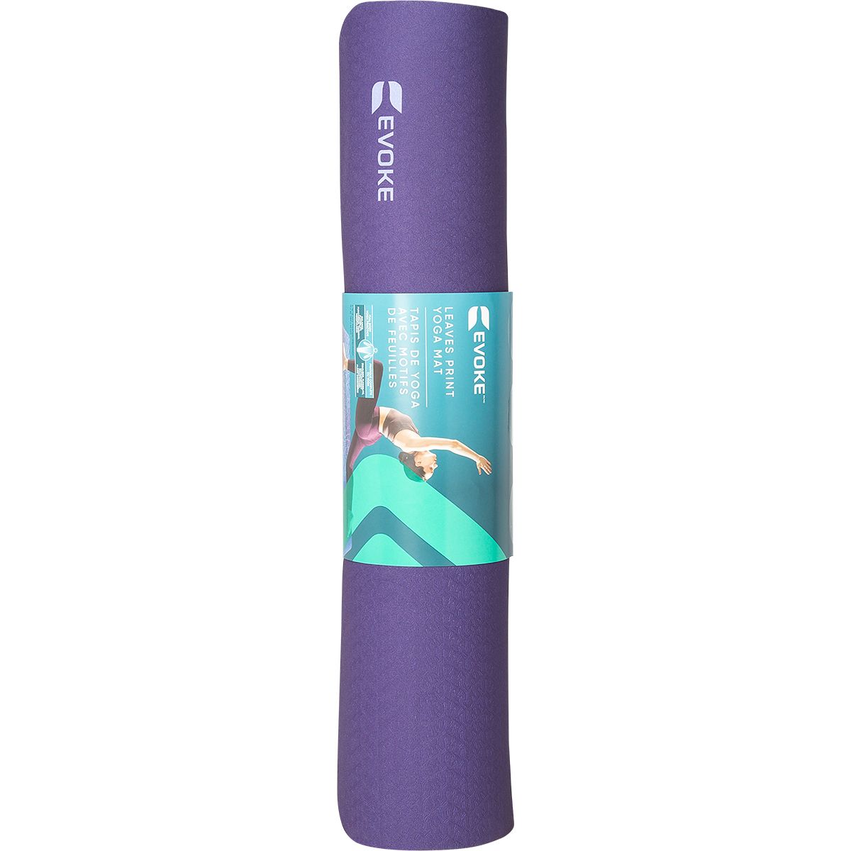Evoke Printed Leaves 71" 5mm Yoga Mat