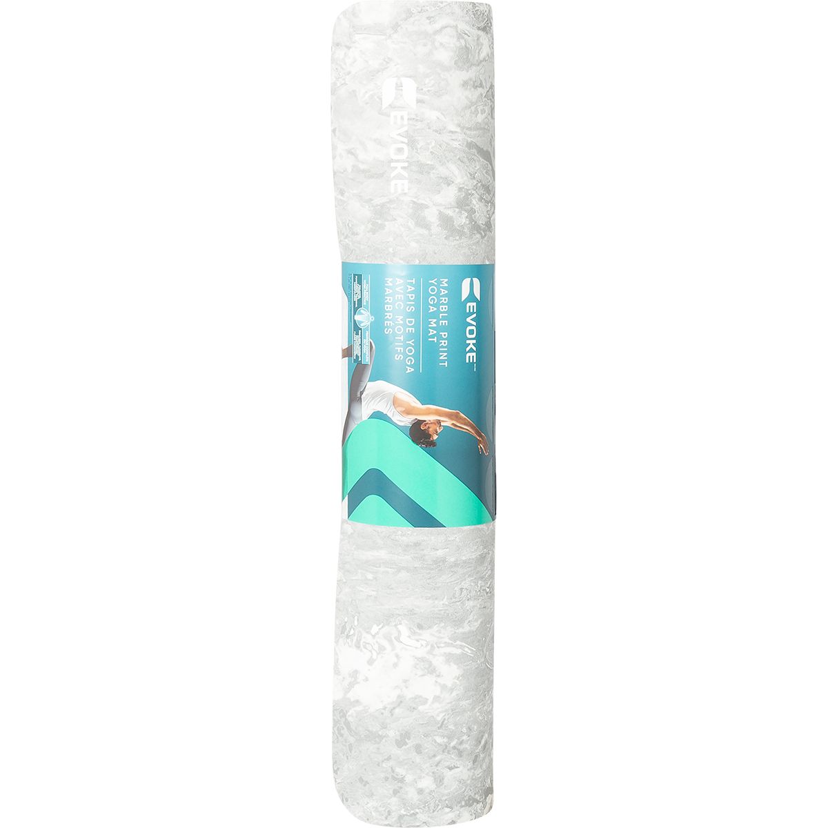 Evoke Marble Pattern 71" 5mm Yoga Mat