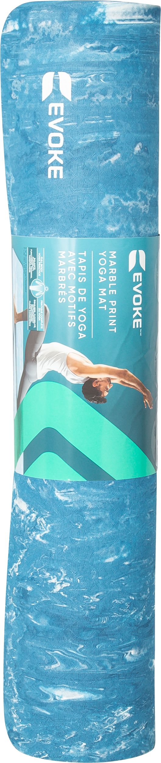 Evoke Marble Pattern 71" 5mm Yoga Mat