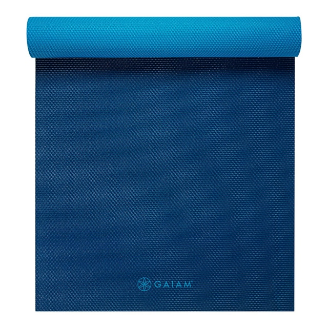 Gaiam Premium Reversible 68 Inch Yoga Mat Overhead_Flat