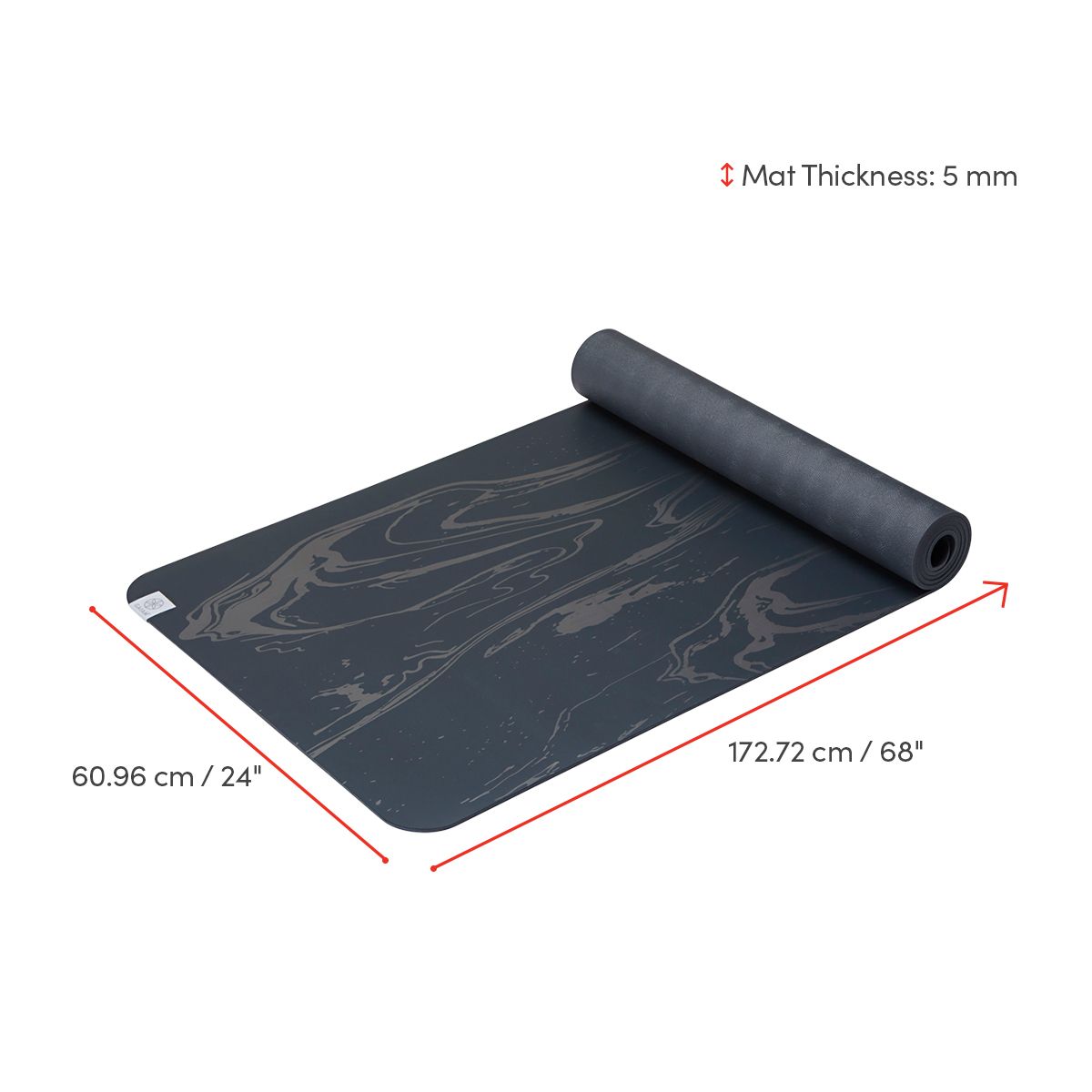 Gaiam Studio Select Dry-Grip PVC 68 Inch Yoga Mat