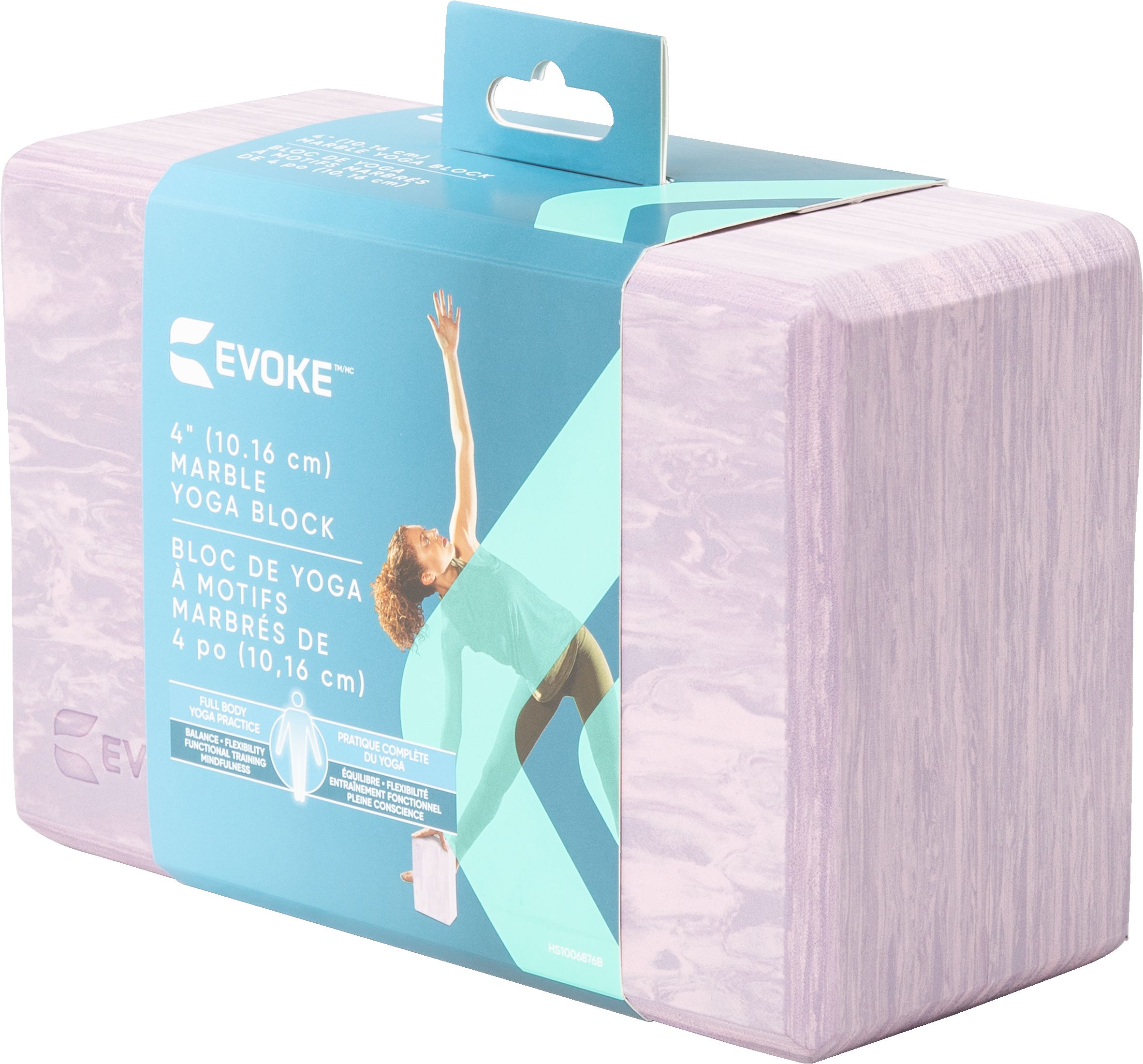 EVOKE Yoga Block, 4 Inch