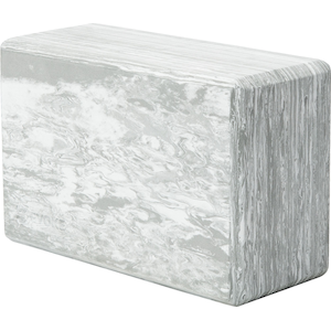 EVOKE Marble Pattern Yoga Block, 4 Inch