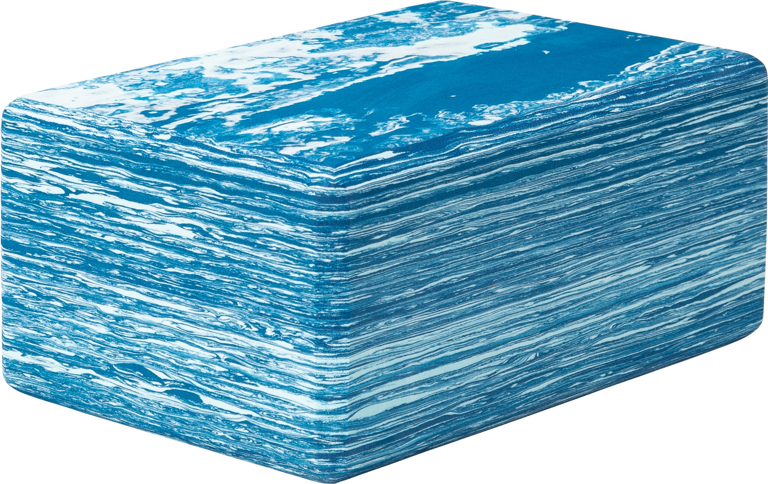EVOKE Marble Pattern Yoga Block, 4 Inch