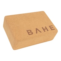 BAHE Cork Yoga Block Front_Angled_Right