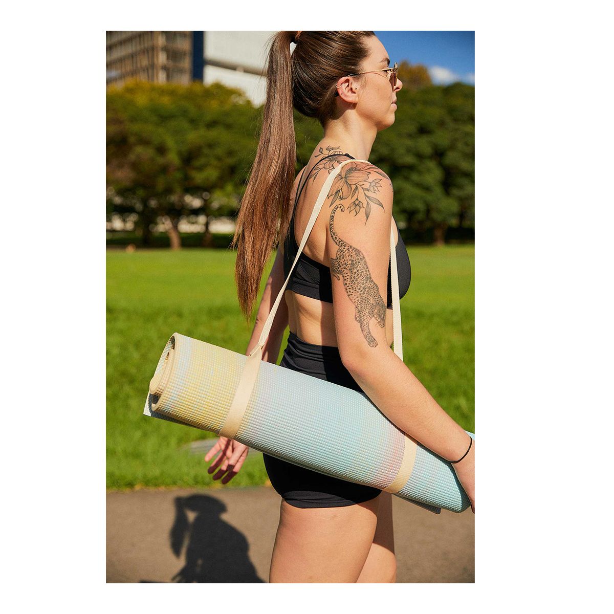 BAHE Be Ü™ Prime Support Marble Yoga Mat 68"
