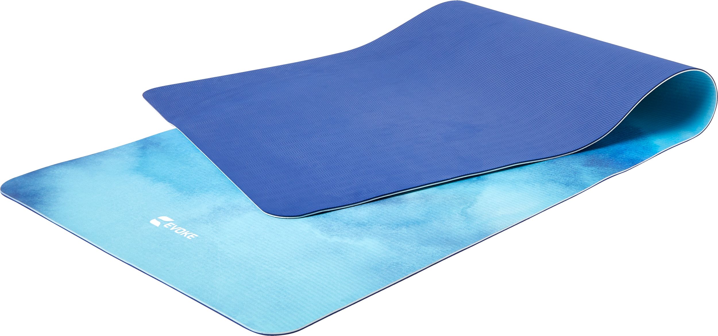 Evoke Printed Non-Slip 68" 5mm Yoga Mat with Strap