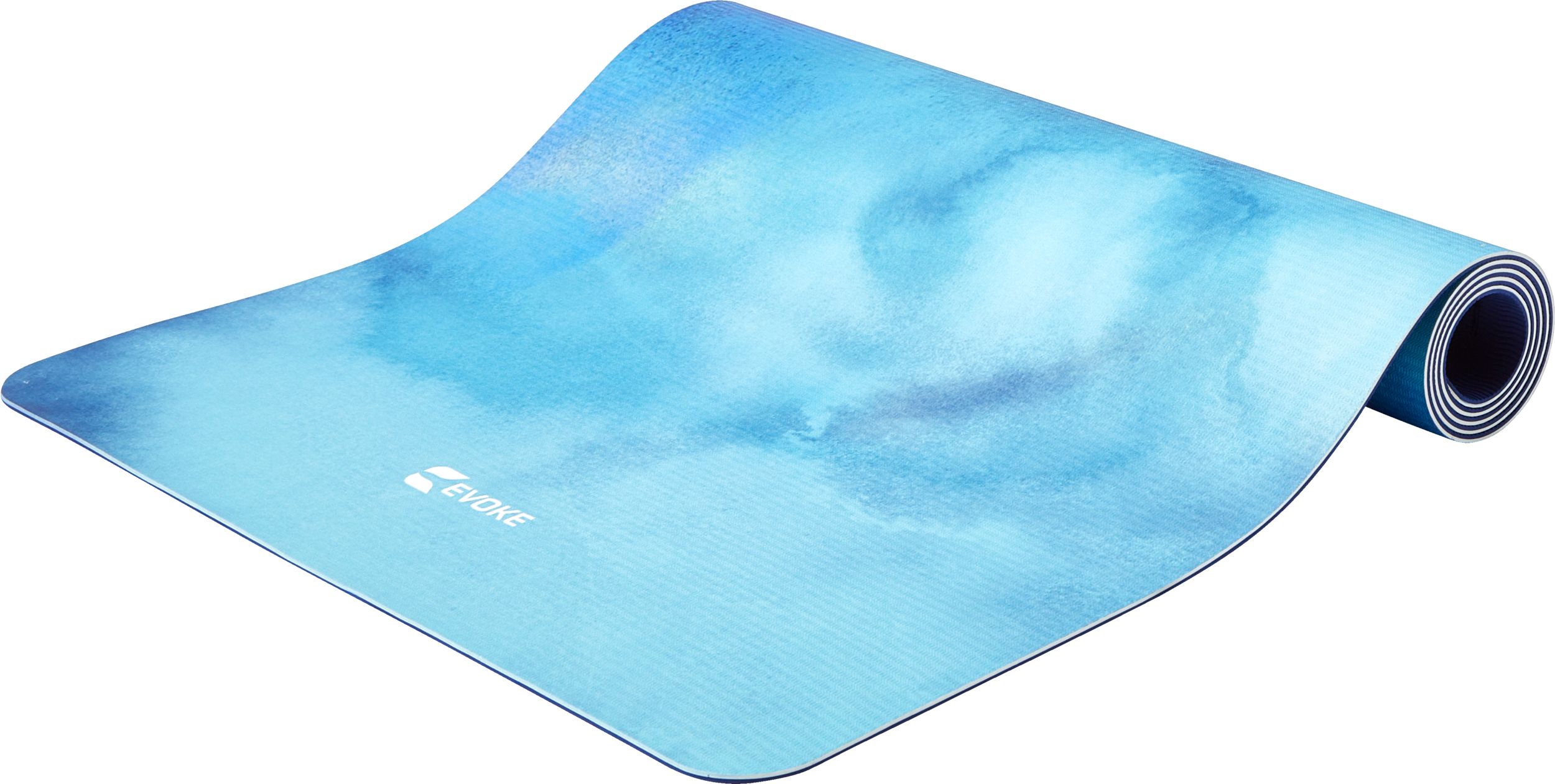 Evoke Printed Non-Slip 68" 5mm Yoga Mat with Strap