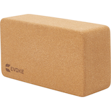EVOKE Cork Yoga Block Front_Three_Fourths_Angled_Left