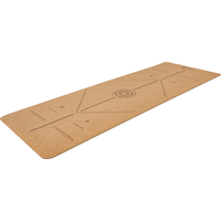 EVOKE Cork Yoga Mat, 4mm Front_Three_Fourths_Angled_Left