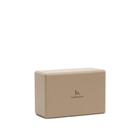B, Halfmoon Yoga 3" Foam Block, Yoga Foam Block Front_Angled_Right