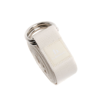 B, Halfmoon 6ft Looped Yoga Stretch Strap Front_Angled_Right