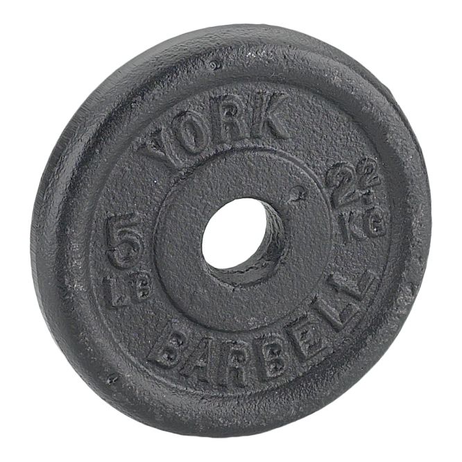 Image of York Barbell Standard Weight Plates 5 lbs